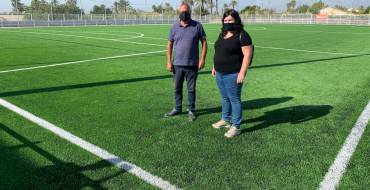 Elche cuenta con 12 campos de césped artificial de última generación tras finalizar las obras del de La Hoya