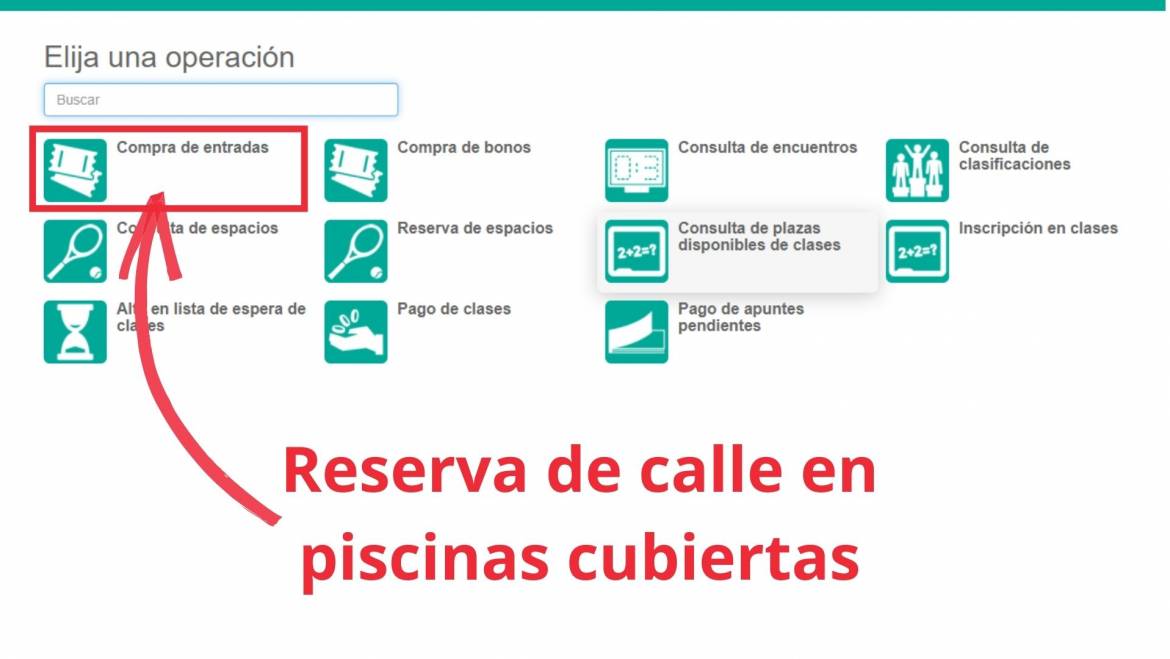 Reserves de carrer a les piscines cobertes municipals