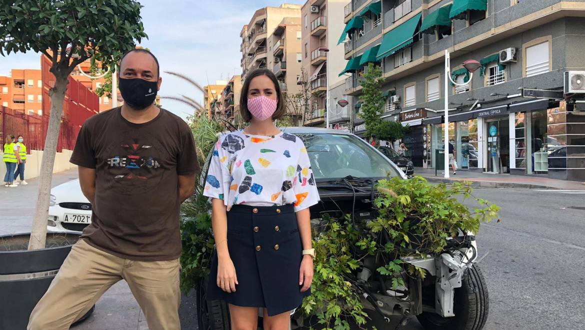 Más de 100 plazas de aparcamiento se convierten en jardines durante el día de hoy con motivo de la Semana de la Movilidad