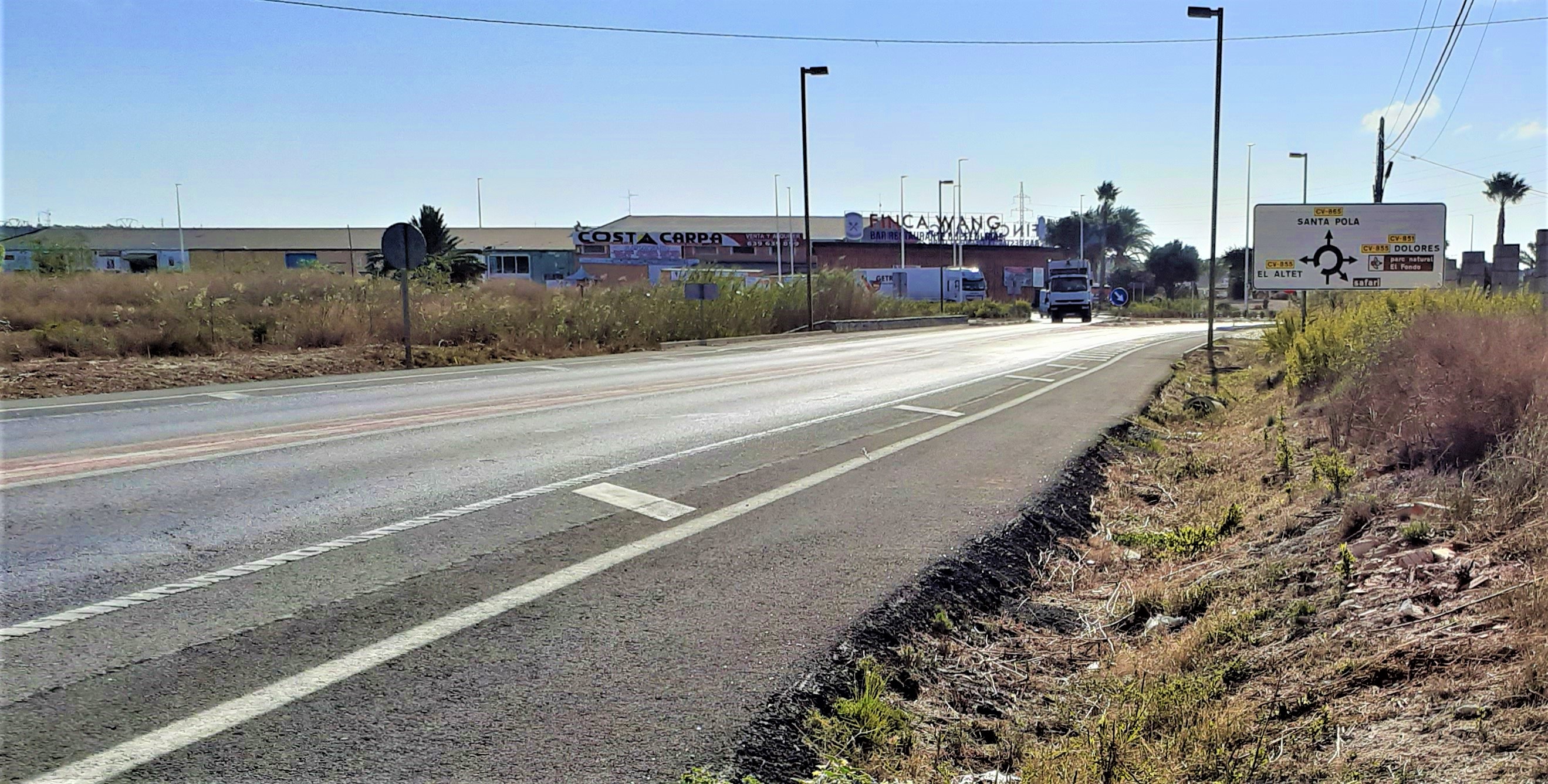 carretera Elche - Santa Pola