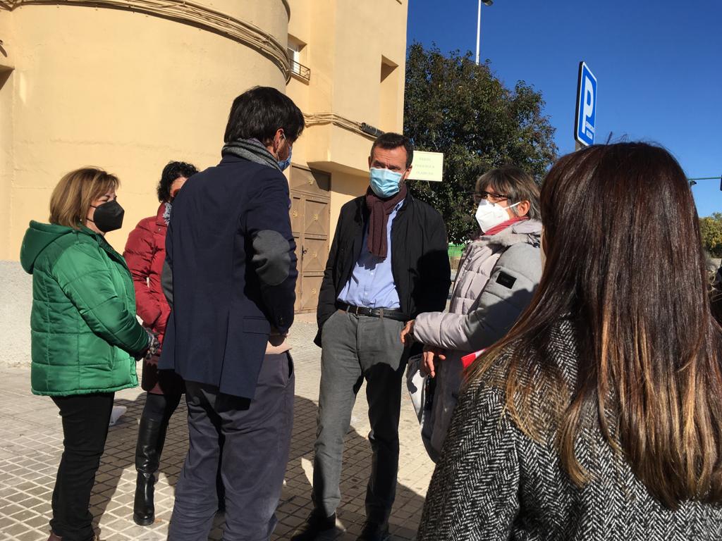 Visita alcalde y director EVha a Palmerales