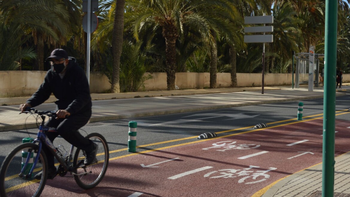 El Carril Bici de Elche se ampliará 4,2 kilómetros para llegar hasta el Hospital General y la Ciudad Deportiva