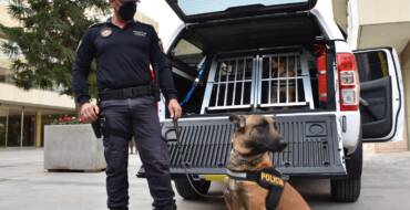La Unidad Canina de la Policía Local de Elche estrena un nuevo vehículo adaptado para garantizar el bienestar, la seguridad y las condiciones climáticas de los perros