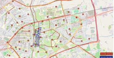 Movilidad unifica el mapa con la información sobre estaciones de Bicielx, aparcabicis y carriles bicis