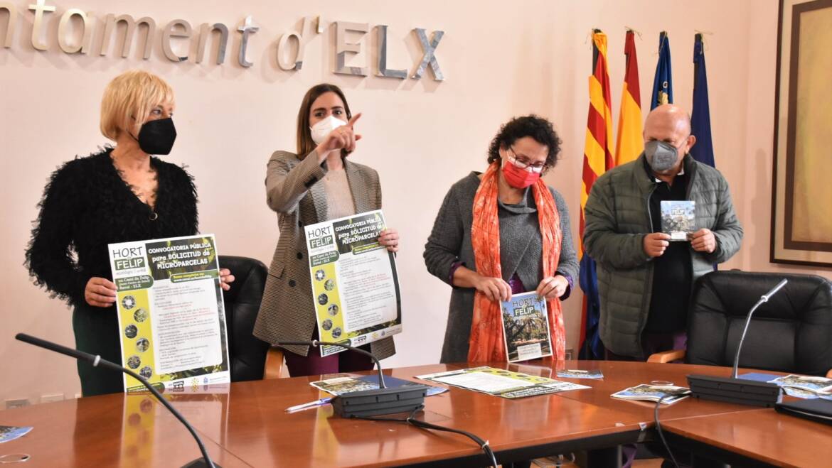 El Ayuntamiento y la Associació Veïnal Raval i Carrers Adjacents firman el convenio de colaboración para gestionar el ecohuerto en el Hort de Felip