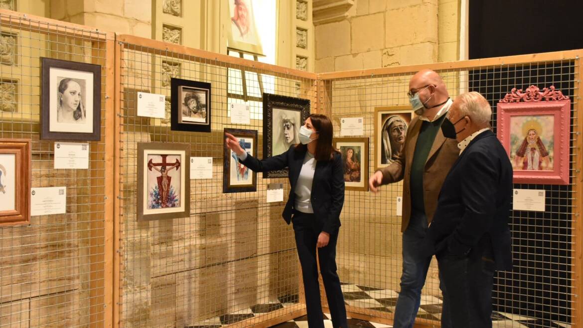 Las Clarisas acoge la exposición benéfica ‘Ars et Caritas’ con la que se subastan 45 cuadros religiosos de Semana Santa hasta el próximo 4 de abril