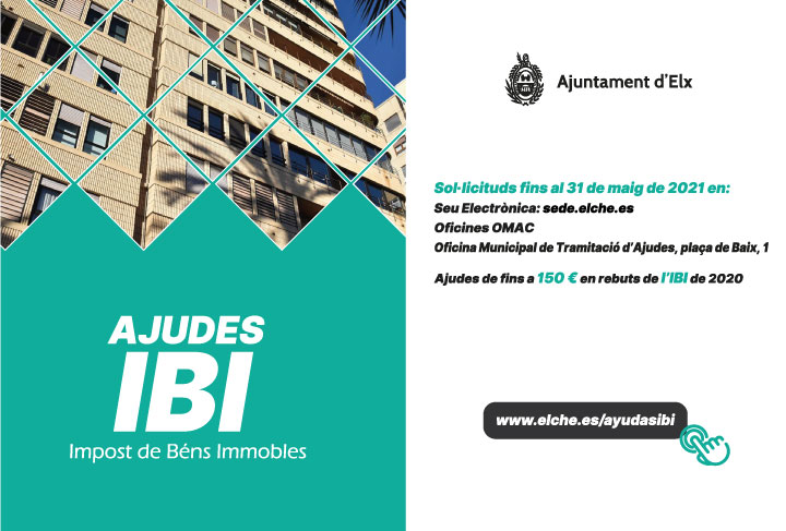 L’Ajuntament obri hui el termini de presentació de sol·licituds d’ajudes per al pagament de l’IBI fins al 31 de maig