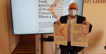 Comercio anima a la ciudadanía a comprar en las librerías de proximidad con la campaña ‘Per Sant Jordi, guanyem-li al Drac, comprem llibres a Elx’