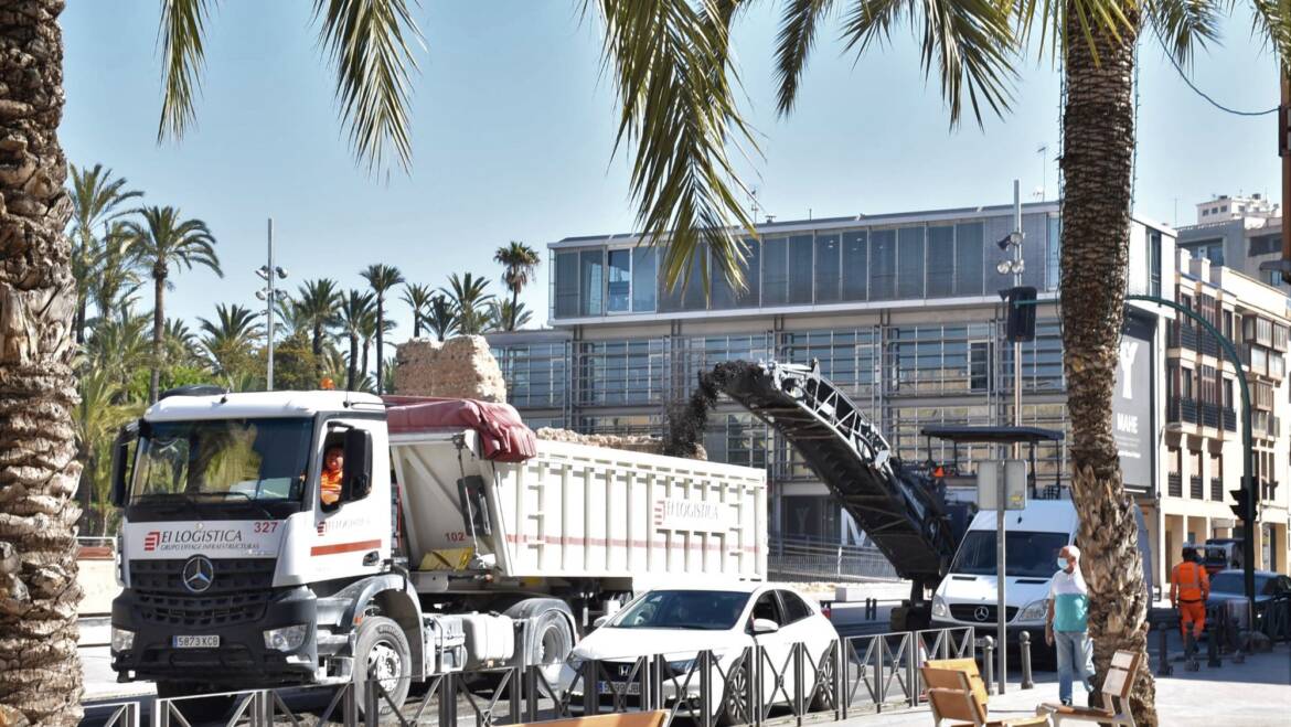 El Plan de Mejora del Asfaltado llega al Puente de Altamira y Diagonal del Palau