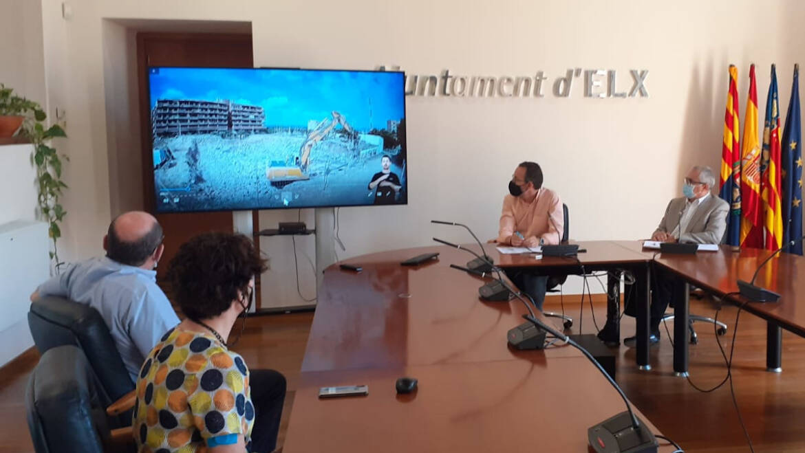 L’Ajuntament i Aigües d’Elx inauguren el depòsit dels Arenals del Sol i de l’Altet amb un vídeo en el qual es mostra pas a pas com van ser els avanços de les obres