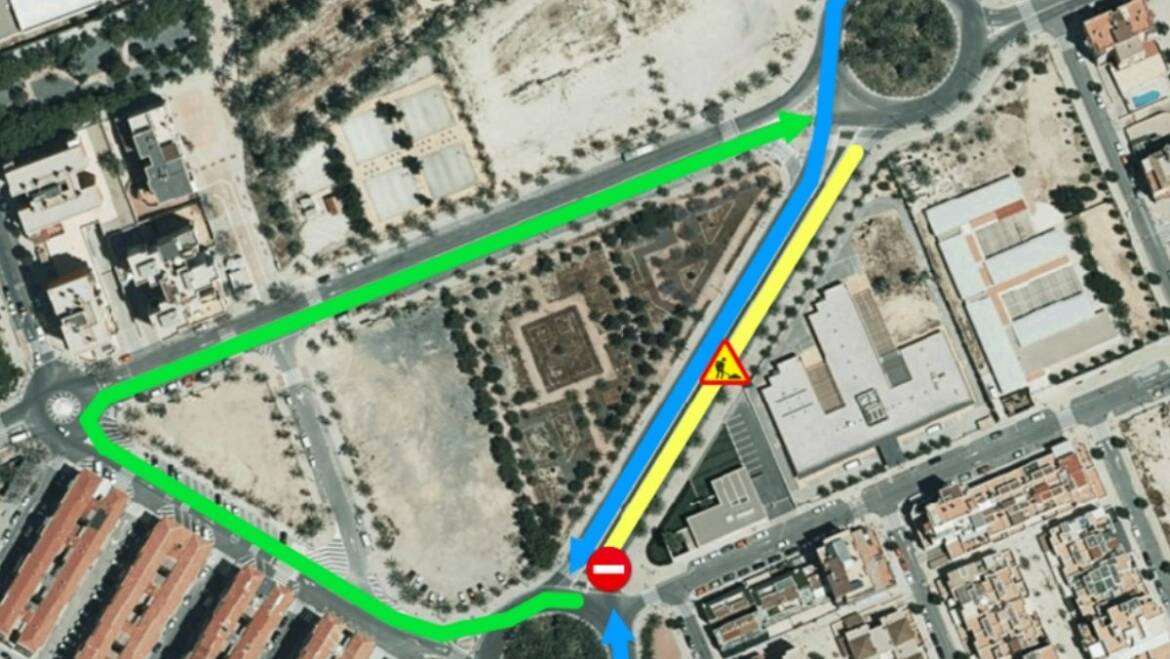 Tall de trànsit al carrer Ciutat de Figueres