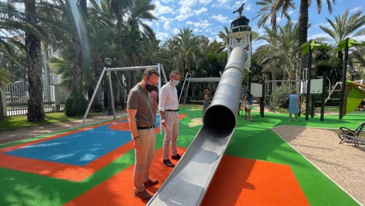 El Parque Municipal de Elche abre la mayor zona de juegos infantiles adaptados, inclusivos y tecnológicos de la ciudad
