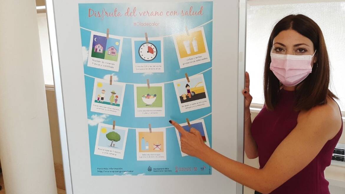El Ayuntamiento de Elche lanza una campaña para prevenir los problemas de salud ante temperaturas extremas