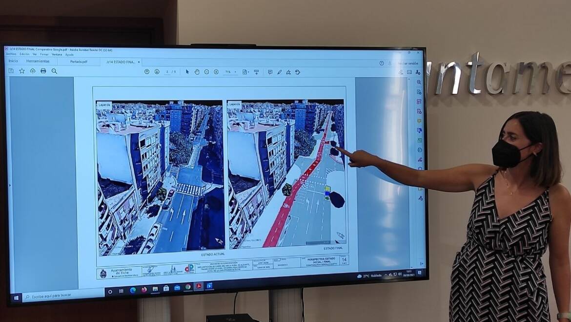El nuevo carril bici conectará la Avenida Juan Carlos I con la rotonda de la Ciudad Deportiva