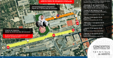 CORTE DE AVENIDA DEL ALCALDE VICENTE QUILES FUENTES POR CONCIERTOS MUSICALES