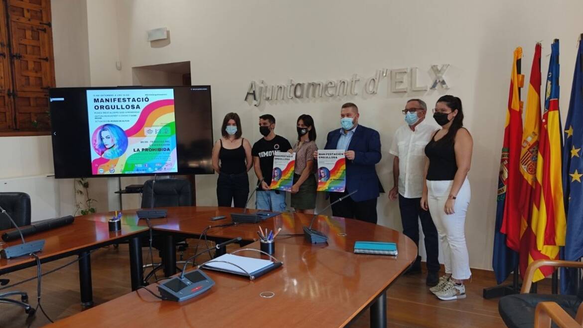 La Regidoria d’Igualtat impulsa una manifestació el dissabte a Elx per a visibilitzar els drets del col·lectiu LGTBI i transmetre el valor de la diversitat