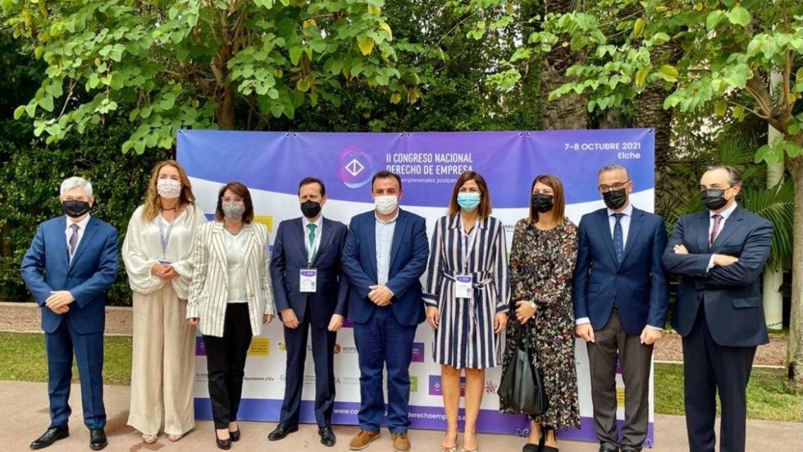 El concejal de Recursos Humanos inaugura en Elche el II Congreso Nacional de Derecho de Empresa que aborda los retos empresariales en la postpandemia
