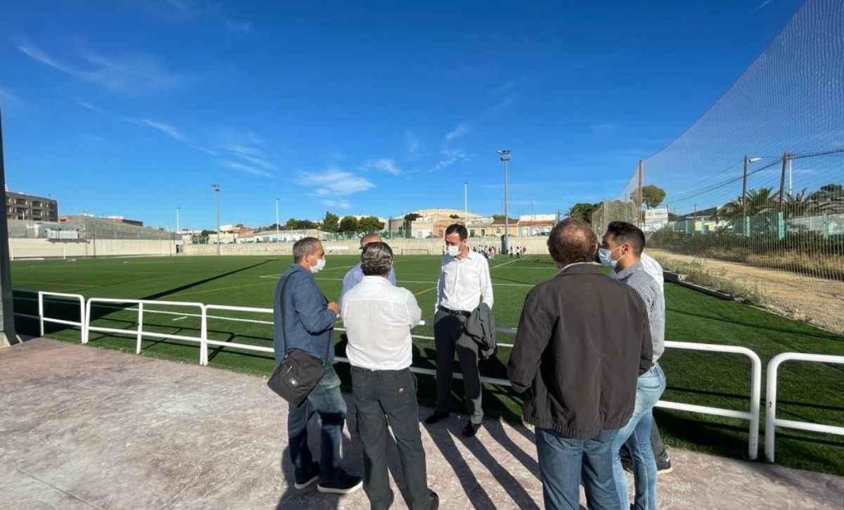 visita final de las obras del pabellón del Polideportivo de Carrús Elche -6