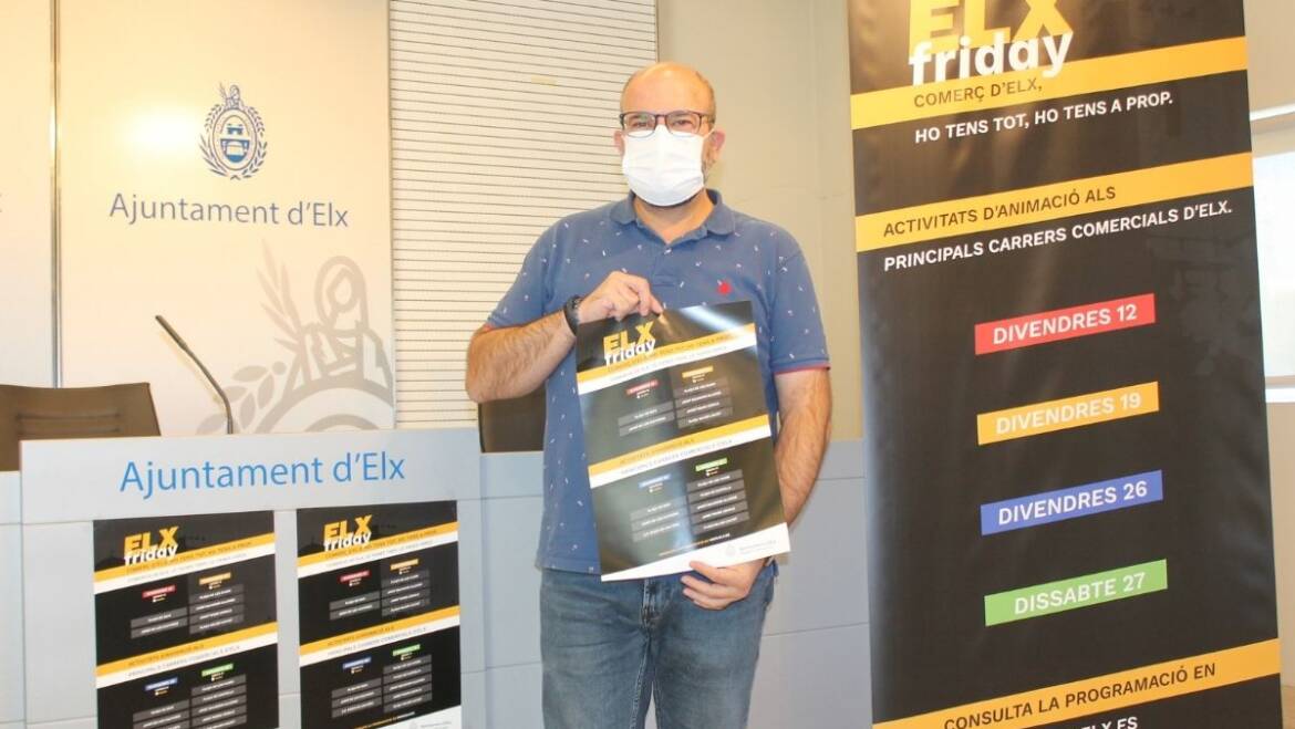 Elx calfa motors per al Black Friday amb la campanya d’animació comercial ‘Elx Friday’