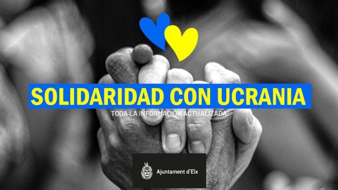 Cooperació al Desenvolupament habilita una secció dins de la web de l’Ajuntament d’Elx dirigida a la ciutadania per a resoldre dubtes i contribuir a l’ajuda humanitària amb Ucraïna