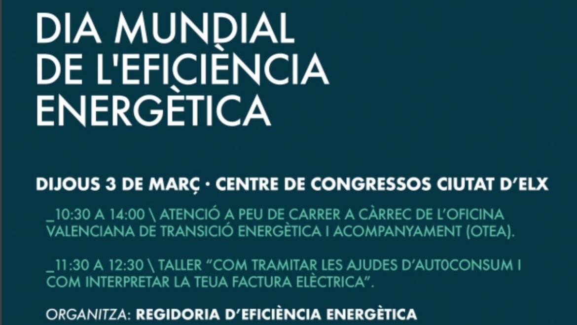 Eficiència Energètica organitza unes jornades d’autoconsum i assessorament juntament amb l’Oficina de Transició Energètica i Acompanyament de la Generalitat