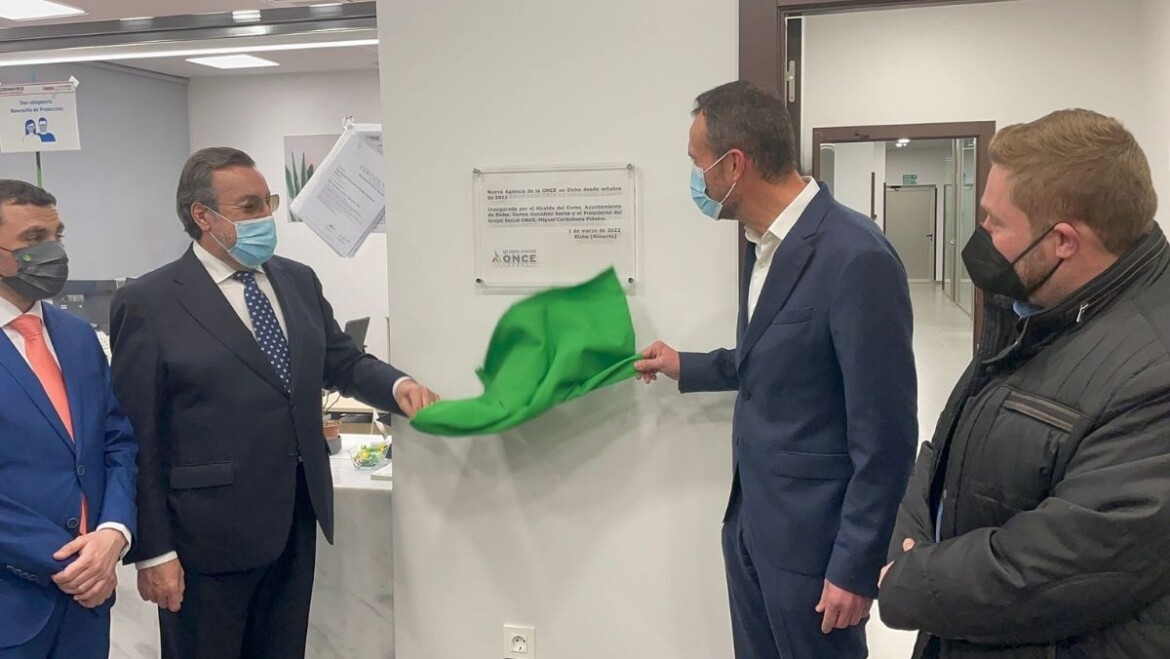 L’ONCE inaugura la seua nova seu a Elx per a intensificar l’atenció a 400 persones cegues o amb baixa visió