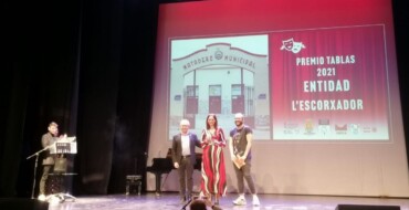 L’Escorxador recibe el premio TABLAS 2021 por ser la entidad pública que más ha apoyado al teatro amateur
