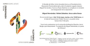 La exposición del pintor Rafael Zabaleta Verso sobre lienzo llega a la Orden Tercera