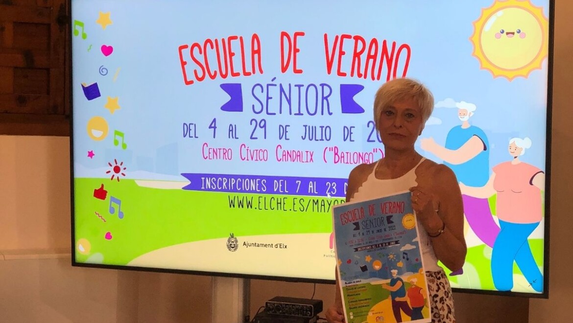 La primera Escuela de Verano Sénior de la Concejalía de Política de Mayores se desarrollará en el Bailongo durante el mes de julio