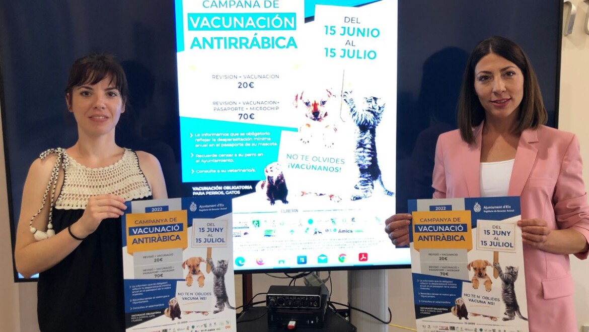 La campaña de vacunación antirrábica del Ayuntamiento cuenta con la colaboración de 26 centros veterinarios del municipio