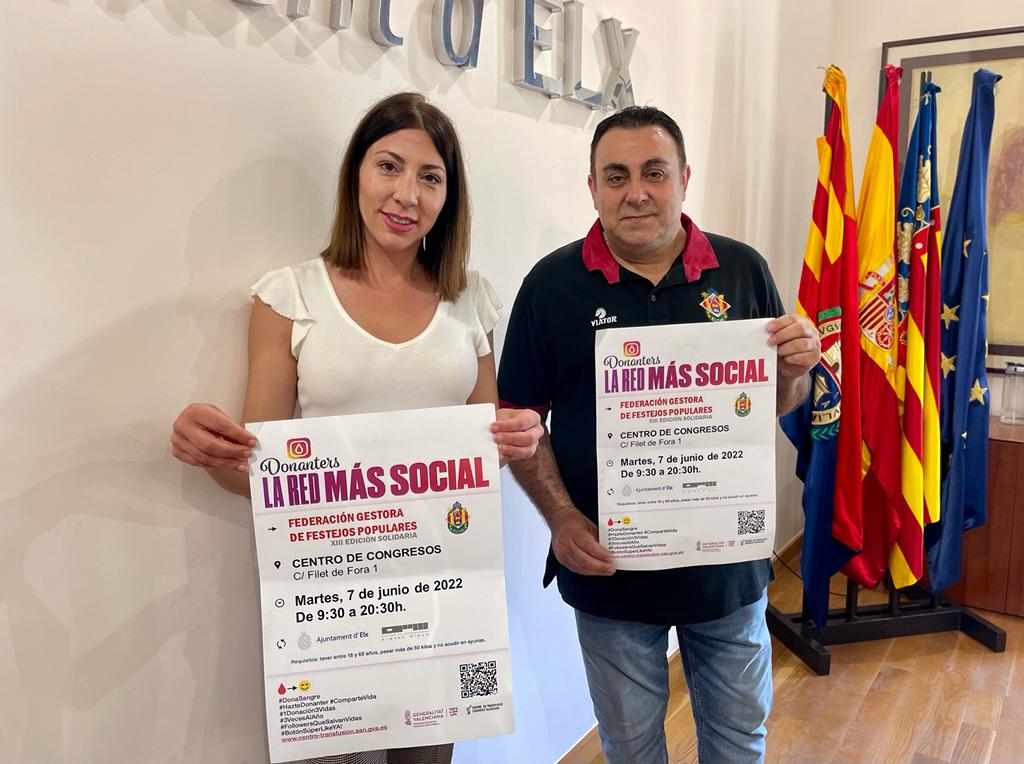 La concejalía de Fiestas apoya la XIII edición de Maratón de Donación de Sangre organizada por la Federación Gestora de Festejos Populares y el Centro de Transfusiones