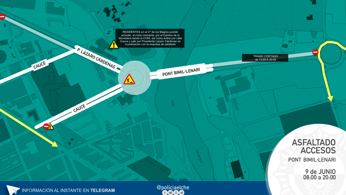 CORTE ACCESOS PONT DEL BIMIL·LENARI