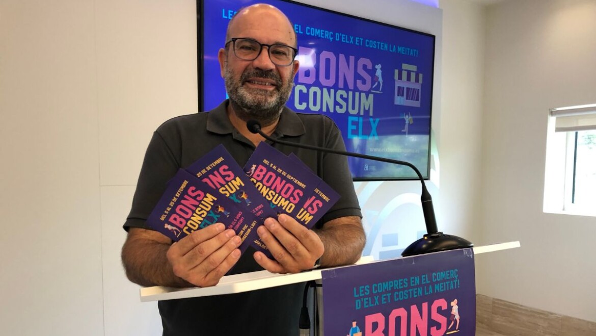 Els establiments podran adherir-se a partir del 30 d’agost a la campanya de Bons de Consum Elx 2022 de la Regidoria de Comerç