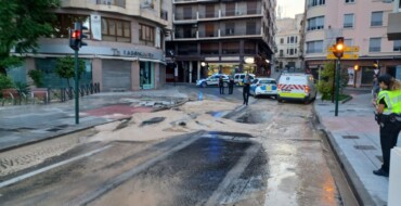 Una tubería del puente de Santa Teresa sufre una rotura