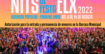 Los jóvenes de entre 14 y 15 años tendrán que llevar una autorización de sus padres para poder entrar a la barraca municipal de las fiestas de Elche
