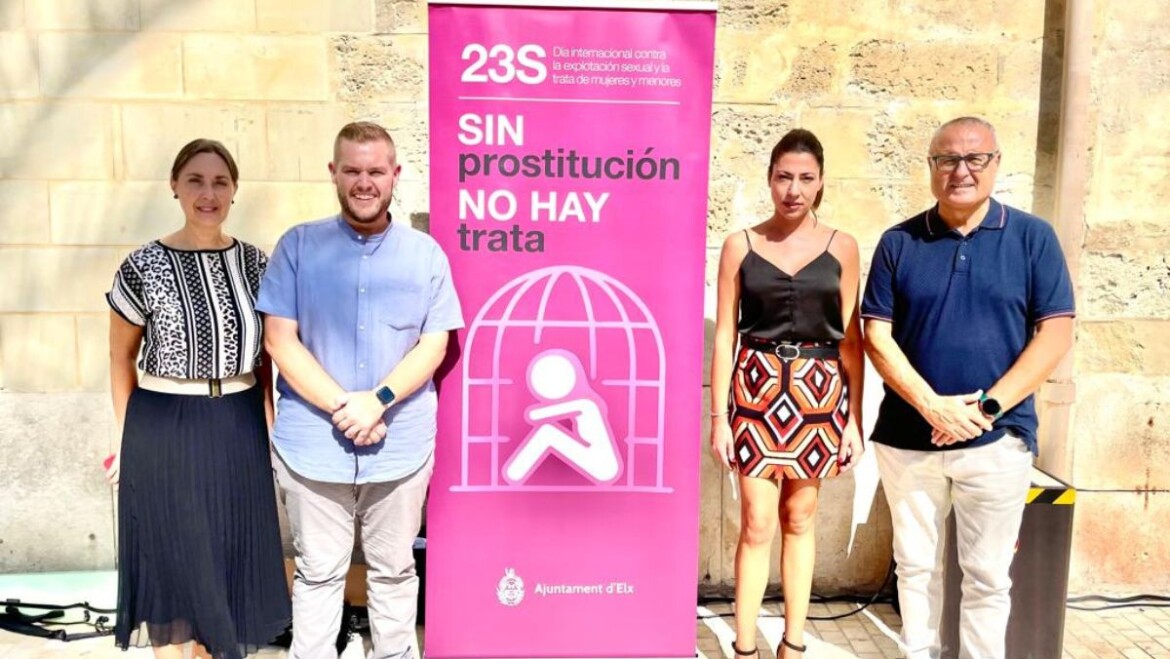 Elx alça la veu per a commemorar el Dia internacional contra l’Explotació Sexual i el Tràfic de Dones, Xiquetes i Xiquets