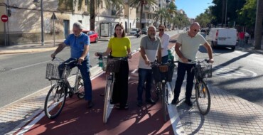 Movilidad inaugura el nuevo carril bici de más de 2,5 kilómetros que conecta Pere Joan Perpinyà con Alcalde Ramón Pastor y consolida el modelo de ciudad verde