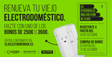 L’Ajuntament activa una campanya d’ajudes per a facilitar la renovació d’electrodomèstics per uns altres de major eficiència energètica