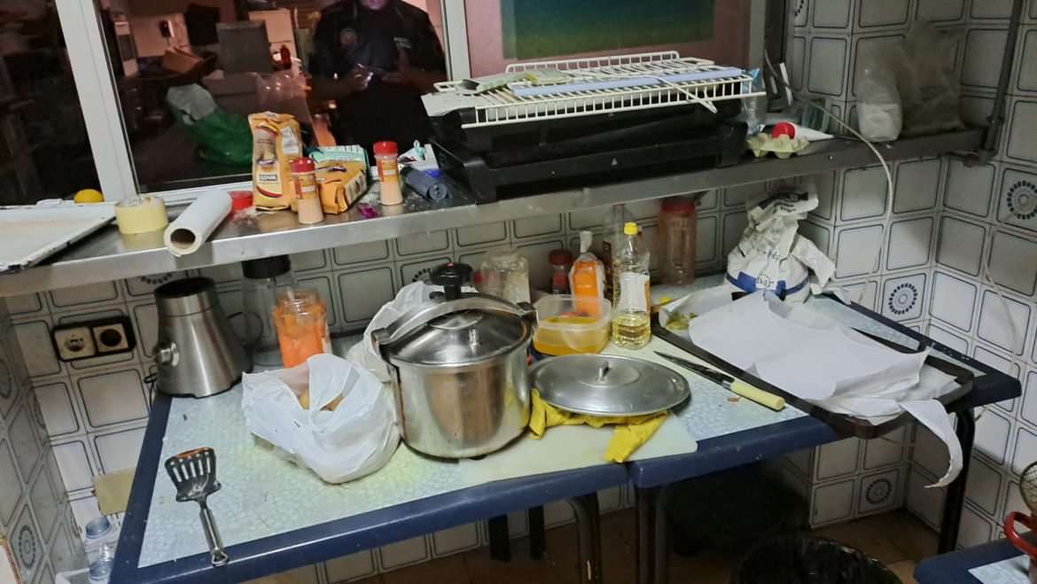 La Policia Local precinta una cuina clandestina per preparar menús en condicions higièniques i sanitàries deficients