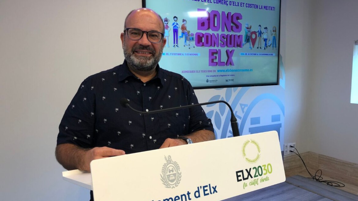La Concejalía de Comercio lanza una nueva campaña de Bonos Elx Consumo con 2 millones de euros en bonos, el doble que en la anterior fase