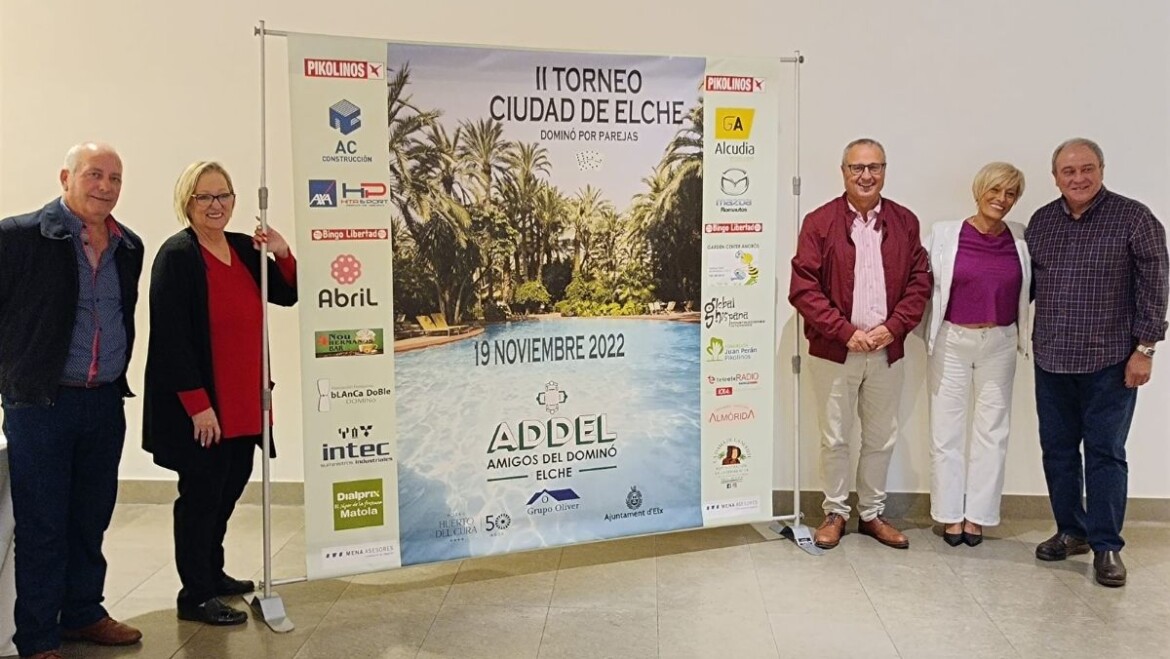 Prop d’un centenar de parelles de tota Espanya participaran el dissabte 19 en el segon Torneig Ciutat d’Elx Dòmino