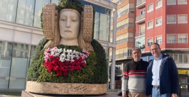 La Dama Floral vuelve al Centro de Congresos con un nuevo aspecto coincidiendo con el 125 aniversario del busto íbero
