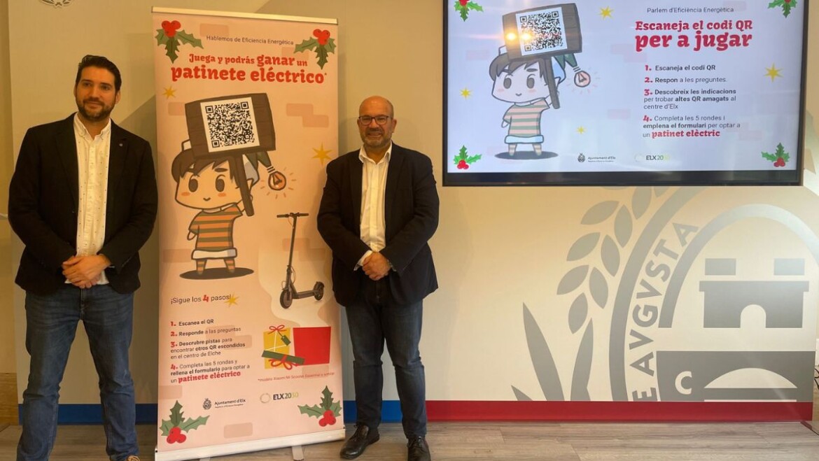 La concejalía de Eficiencia Energética enseña a ahorrar en la factura de la luz mediante un juego en las calles del centro de Elche