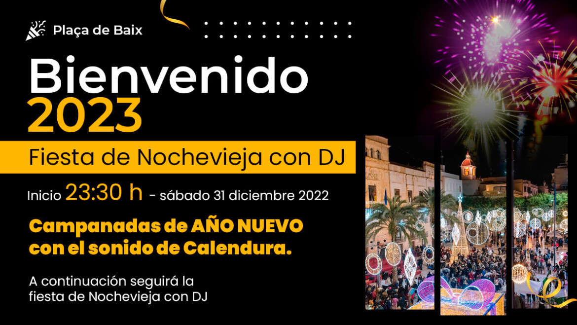Elche despedirá el año con una gran fiesta en Nochevieja en la Plaça de Baix