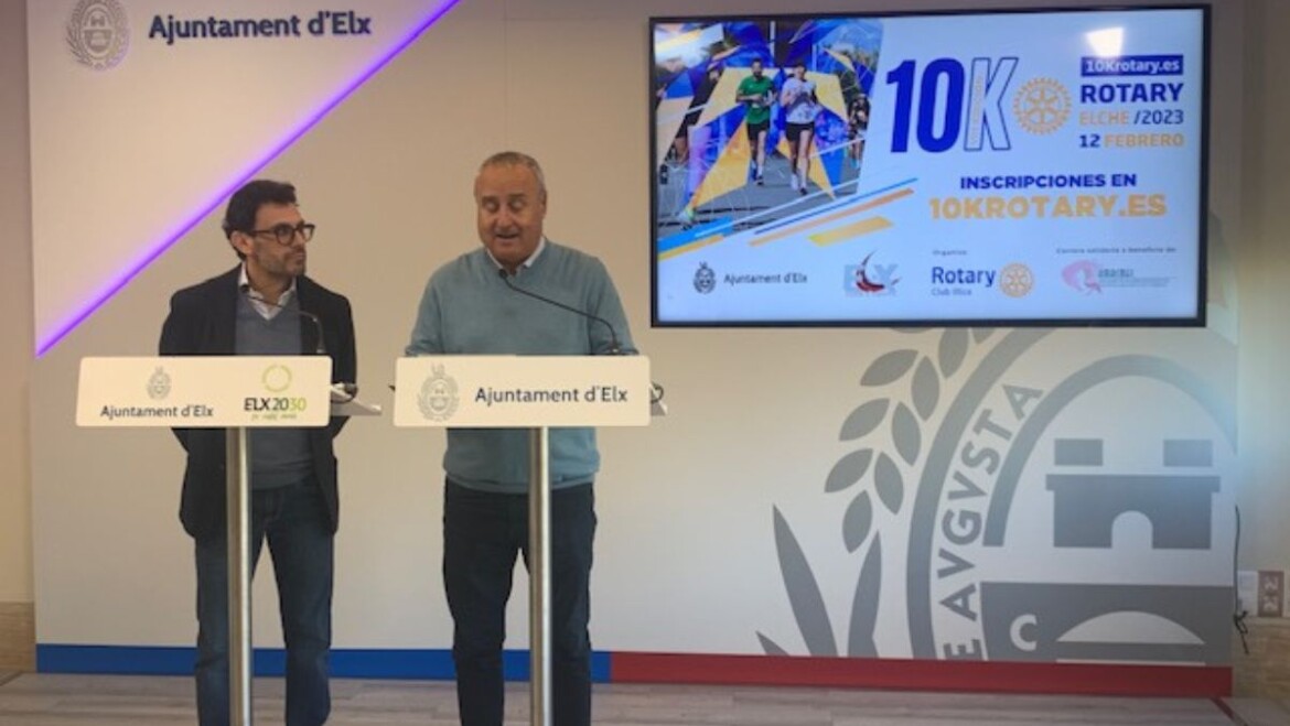 El 12 de febrero se disputa una nueva edición de la 10Krotary Elche cuya recaudación se destinará a AMACMEC