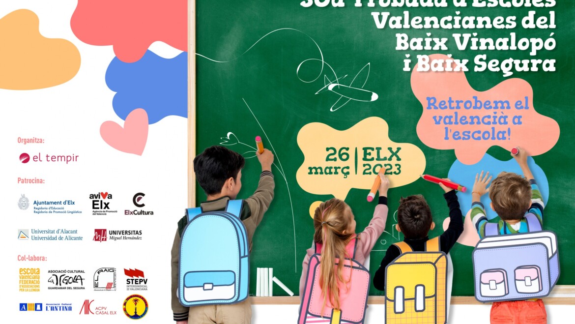 Elche acoge la 30ª edición de la Trobada d’Escoles Valencianes del Baix Vinalopó i Baix Segura