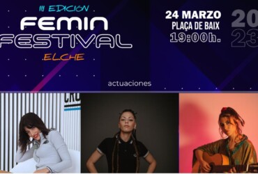 La tercera edición del ‘Femin Festival’ se celebra el viernes 24 de marzo
