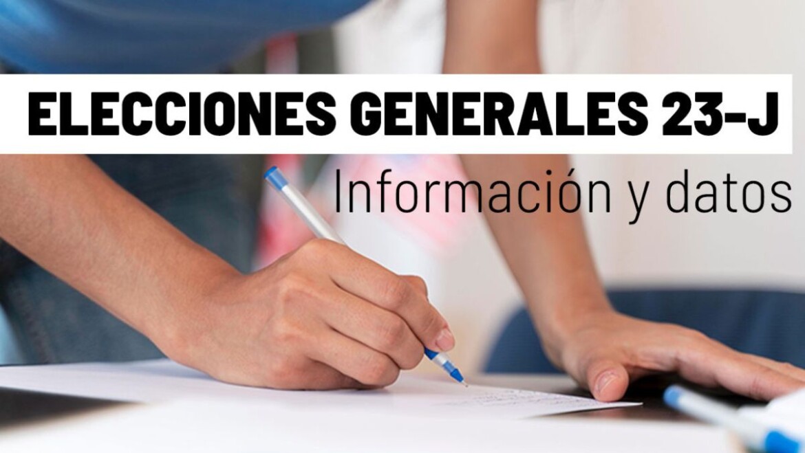 Un total de 171.646 personas podrán votar en las próximas elecciones generales del próximo 23 de julio