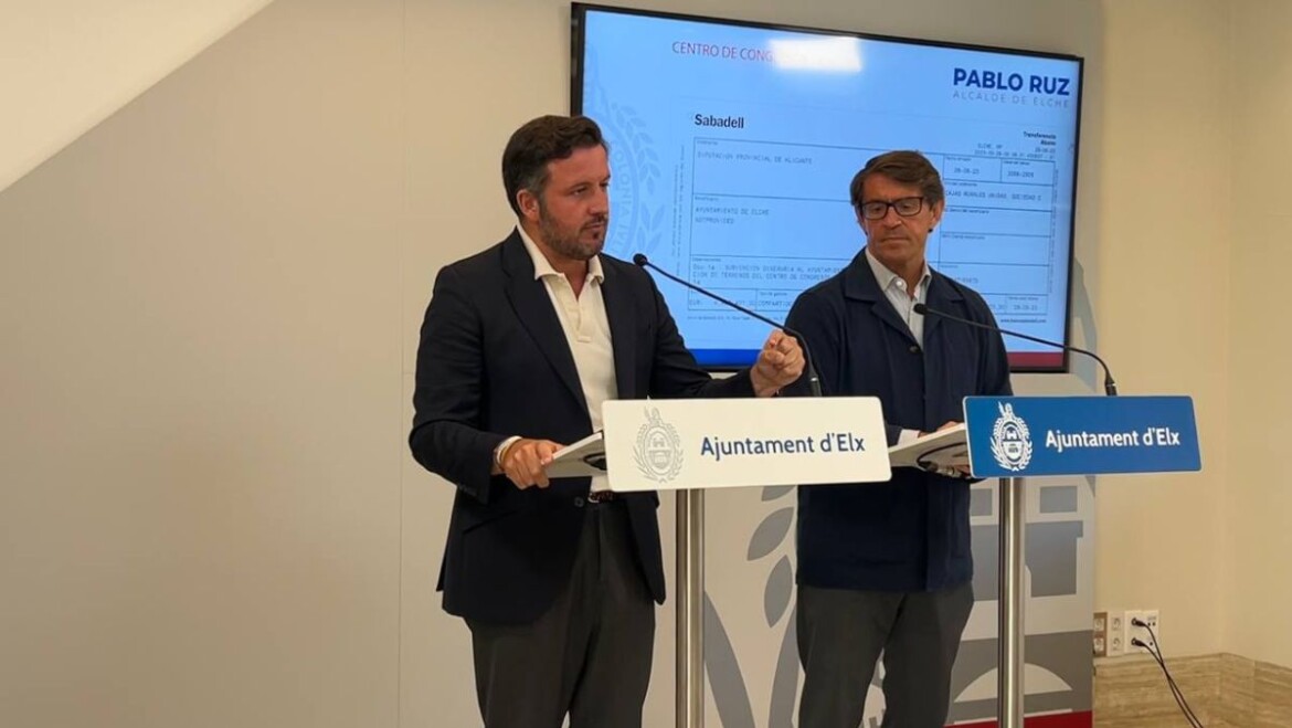 El Ayuntamiento recibe de Diputación el pago de los terrenos donde se ubicará el futuro Palacio de Congresos