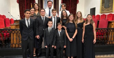 El alcalde Pablo Ruz recibe a la Orquesta de Jóvenes de la Provincia de Alicante